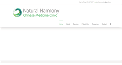Desktop Screenshot of naturalharmonyclinic.com